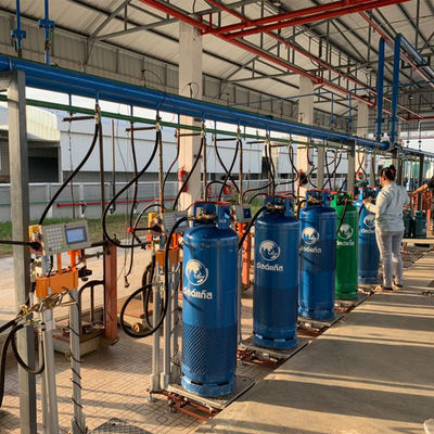Цилиндры масштаба LPG заполняя взрывозащищенные автоматические заполняя для домашнего цилиндра Таиланда lpg газа