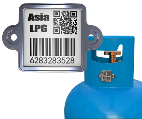 Имущество кода Qr металла газа LPG керамическое отслеживая с беспроводной базой данных