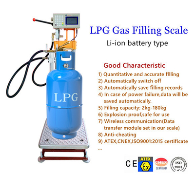 Беспроводной масштаб завалки цилиндра LPG с перезаряжаемые батареей